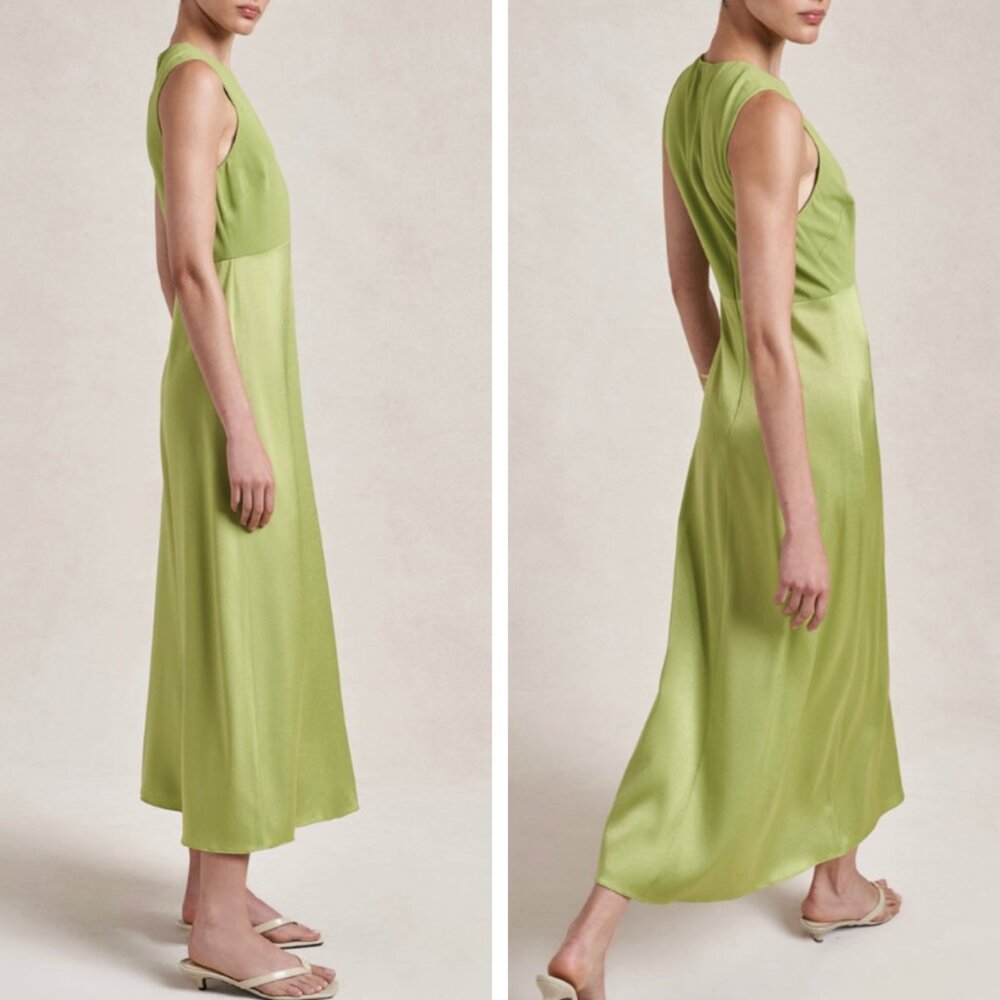 La Ligne Green Midi Dress - Picture 3 of 9